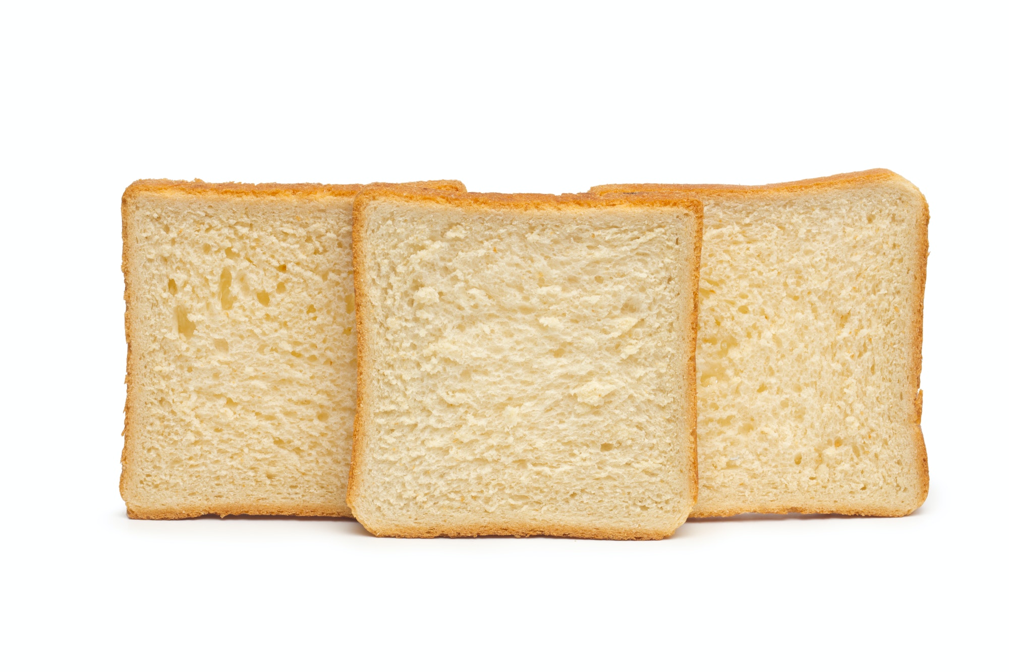 Toast Bread on the white